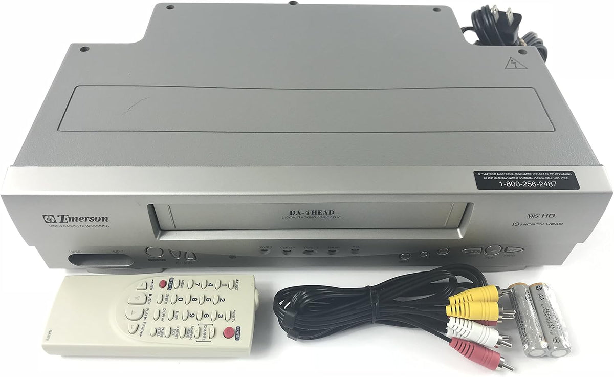 Emerson EWV404 4-Head Video Cassette Recorder with On-Screen Programming Display