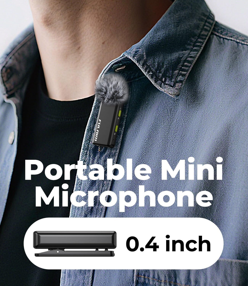 FULAIM X6 Pro Wireless Lavalier Microphones with 4 Transmitter