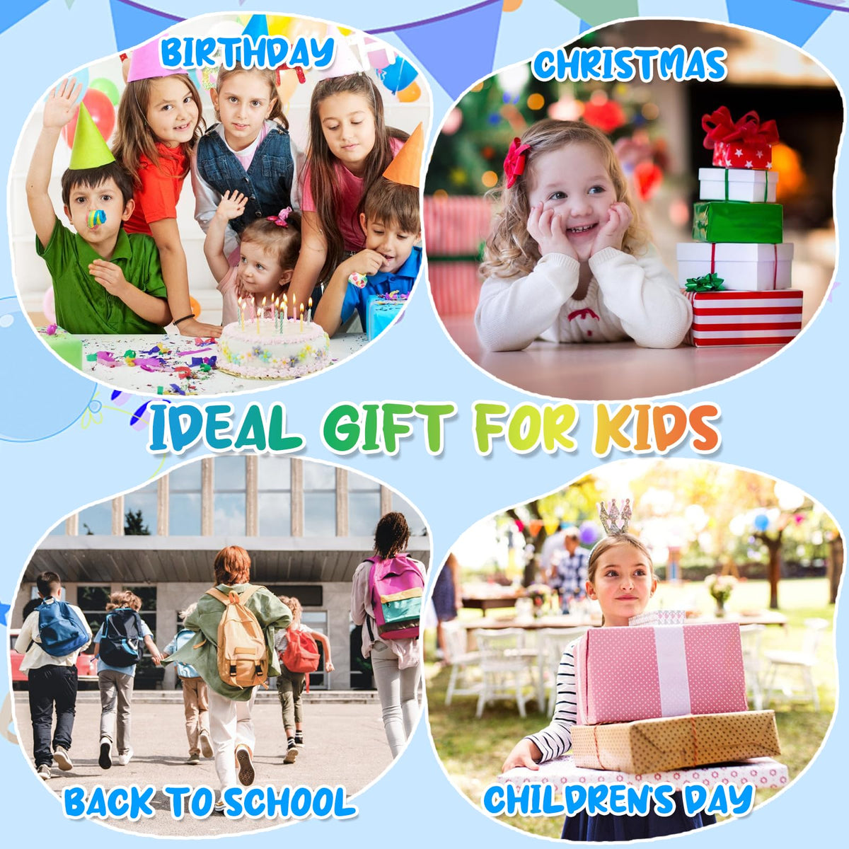 LCD Writing Tablet for Kids 10 Inch Reusable Drawing Tablets for Kids Colorful Writing Board Electronic Drawing Board Educational and Learning Toys for 2-4 Year Old Boys