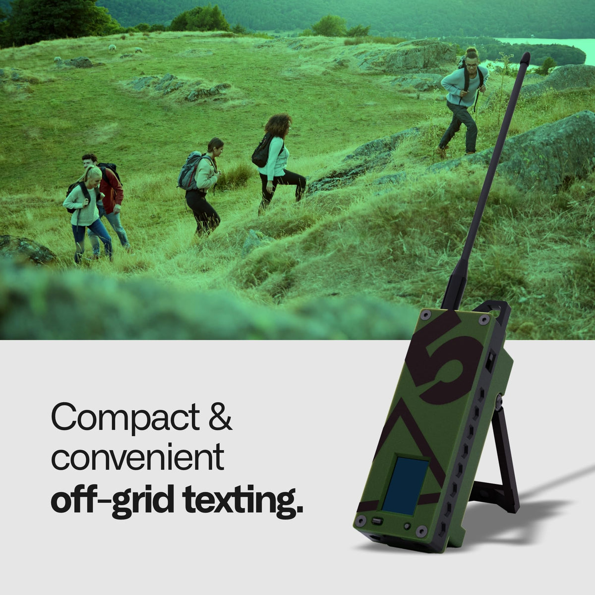 Trekker Delta Off-Grid LoRa GPS Radio, ATAK Meshtastic Communicator