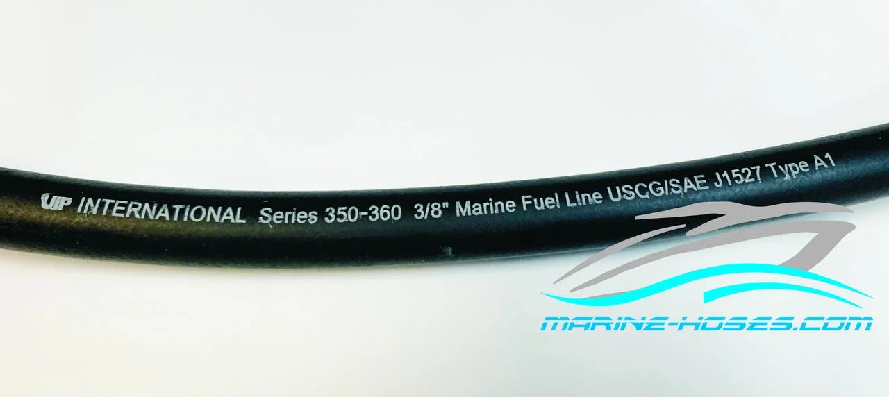A1 Marine Fuel Hose A1 Boot Fuel Line 3/8" ID USCG Low Permeation Fuel Feed Hose Unaflex UIP New Line 25 feet