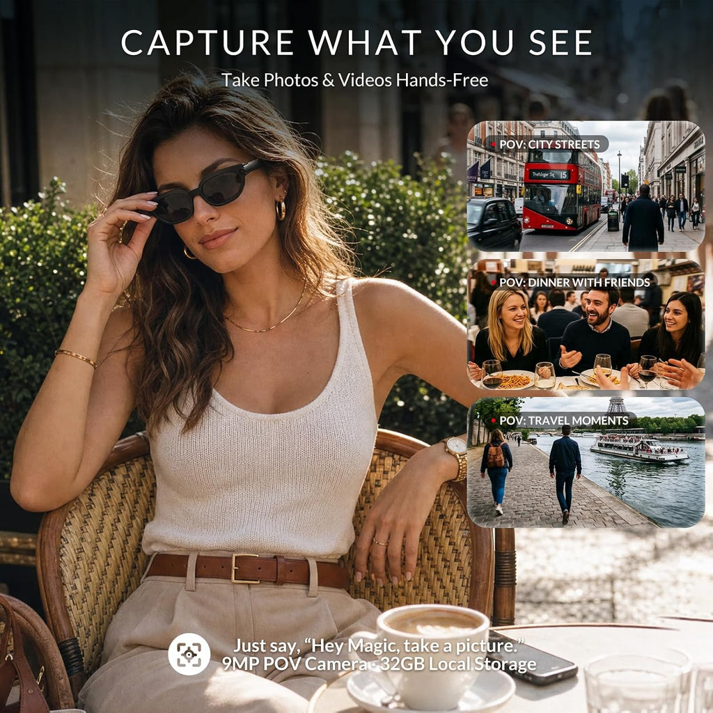 Magic AI Glasses Designed by Jackson Wang, Smart Glasses with 9MP Camera