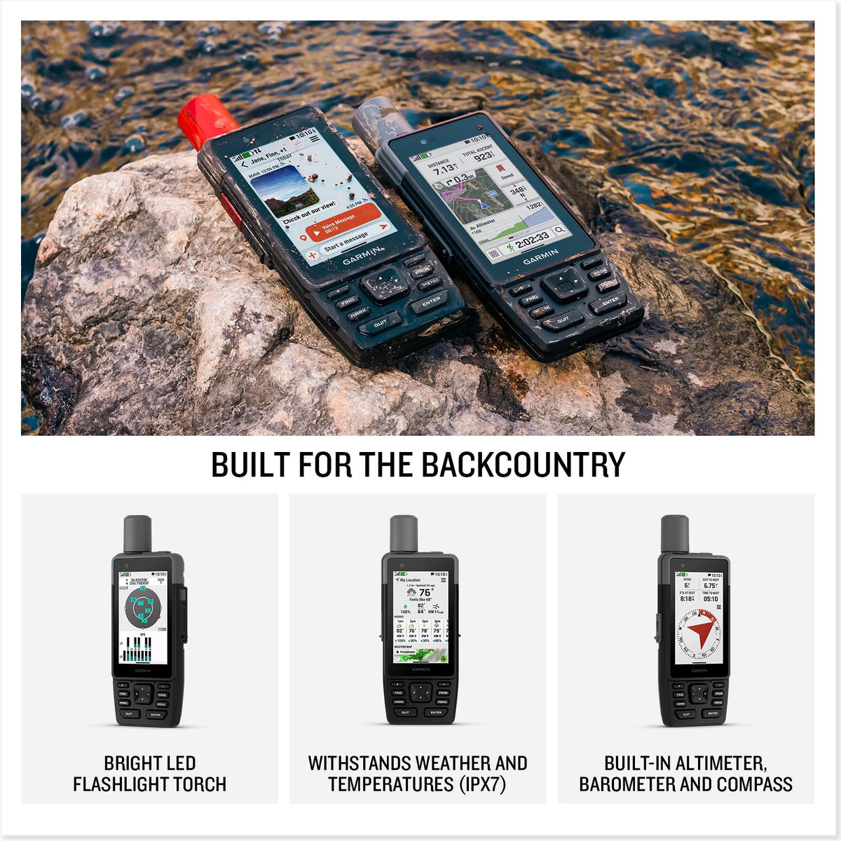 Garmin GPSMAPÂ® H1i Plus, GPS Handheld Navigator, inReachÂ® Plus Technology