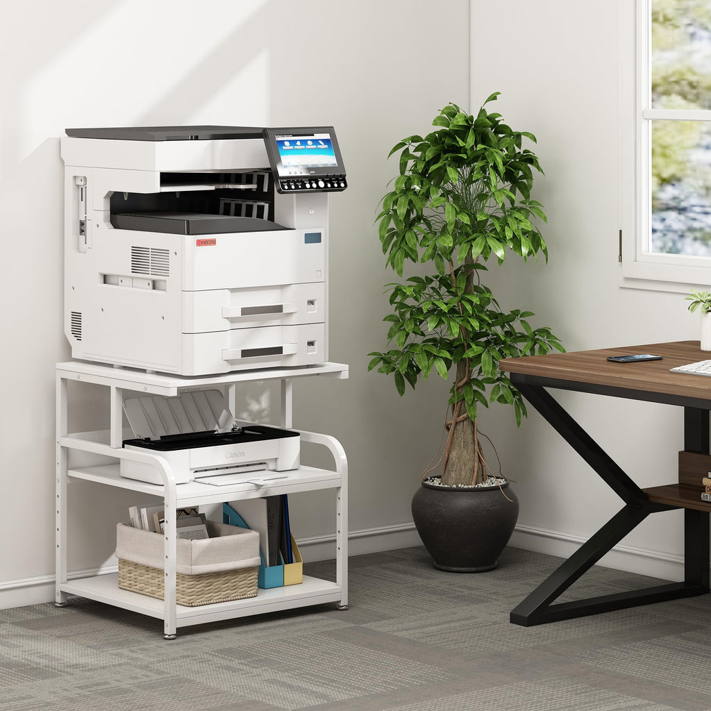 Fannova 23.6"x18.9"x30" Large Printer Stand with Adjustable Storage Shelf