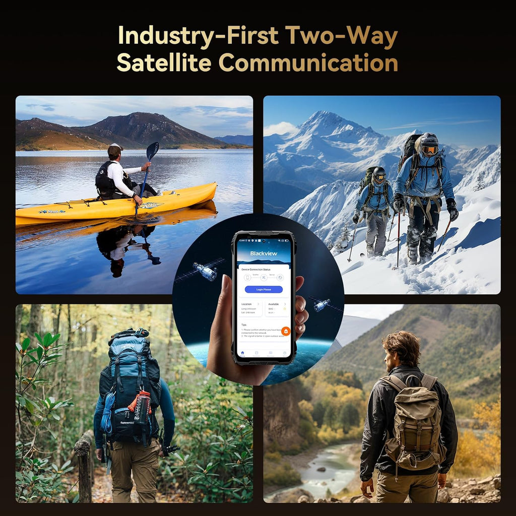 Blackview XPLORE 2 Gemini AI 5G Rugged Phone with Satellite Messaging, 20000mAh/120W 36GB+256GB Dimensity 8300 Android 15, 6.73" 3.2K AMOLED 467LM Dual Camp Lights, 50MP+20MP Night Vision, WiFi6E/GPS