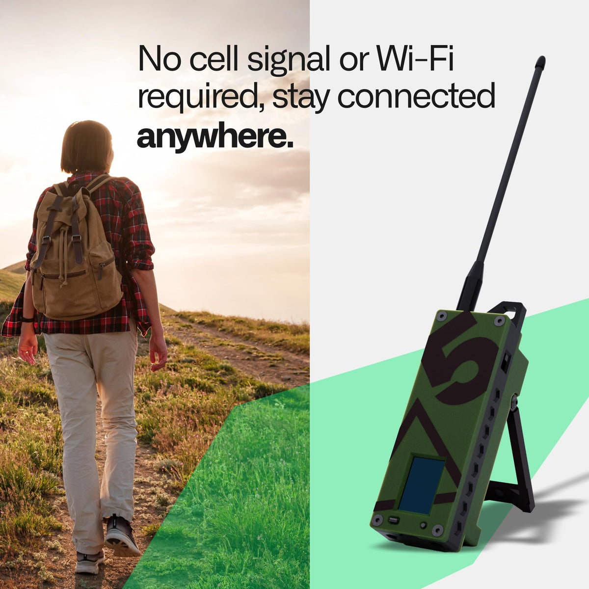 Trekker Delta Off-Grid LoRa GPS Radio, ATAK Meshtastic Communicator
