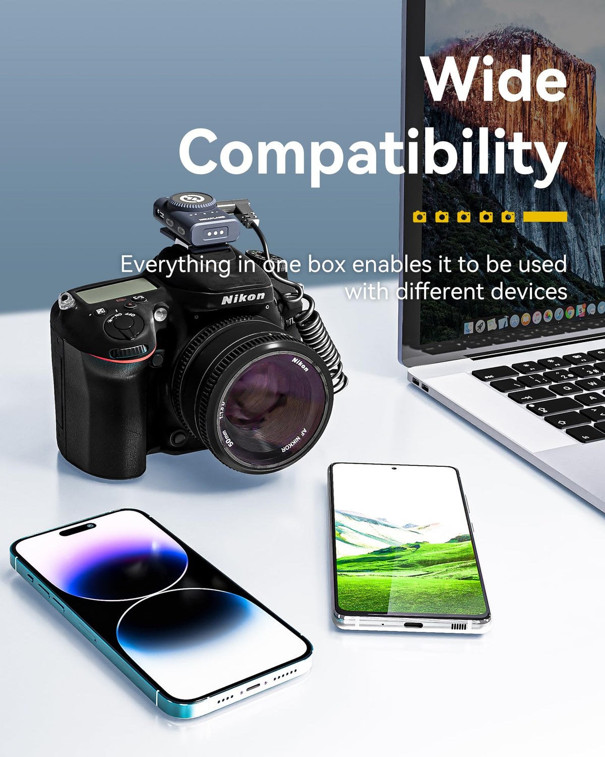 Hollyland Lark M2 Wireless Microphone for iPhone/Camera/Android/PC, 48kHz/24-bit High Fidelity Audio, 300m Range, Noise Cancelling, 40h Use, YouTube, Vlog, Streaming (Black, with Camera RX + USB-C RX)