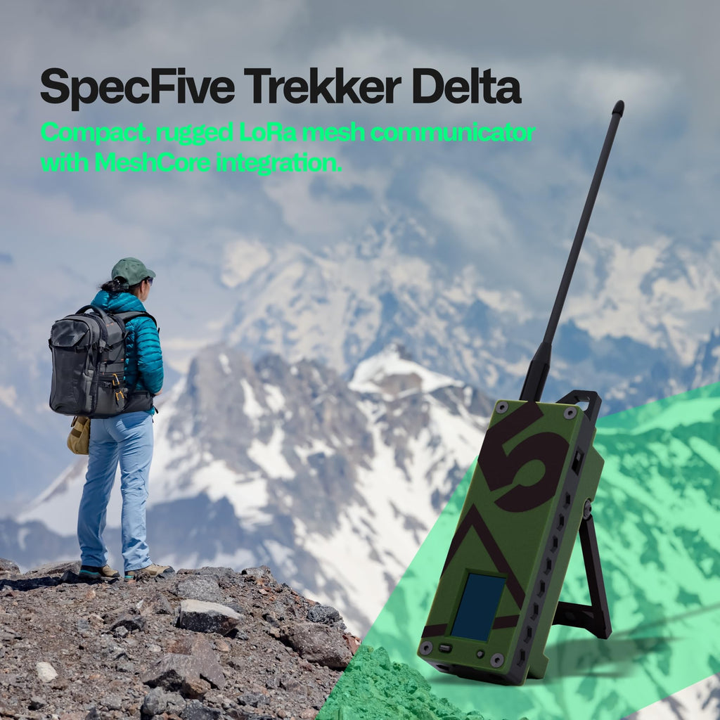 Trekker Delta Off-Grid LoRa GPS Radio, ATAK Meshtastic Communicator