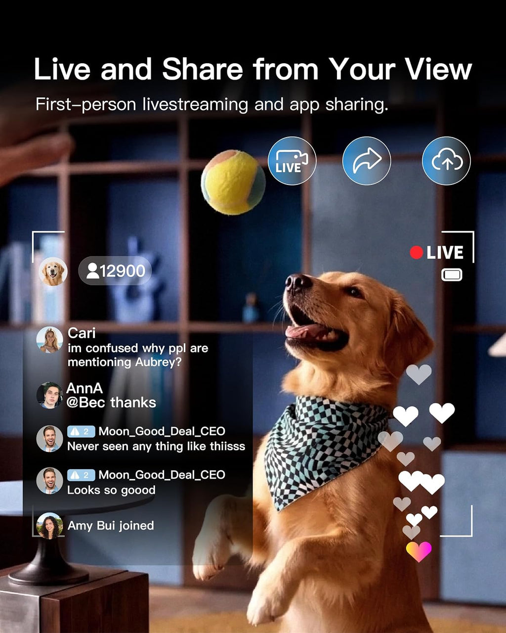 AI Smart Glasses, 8MP Camera, 16GB Storage, Real-Time Translation
