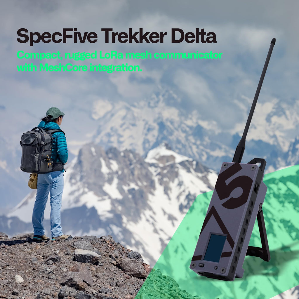 Trekker Delta Off-Grid LoRa GPS Radio, ATAK Meshtastic Communicator