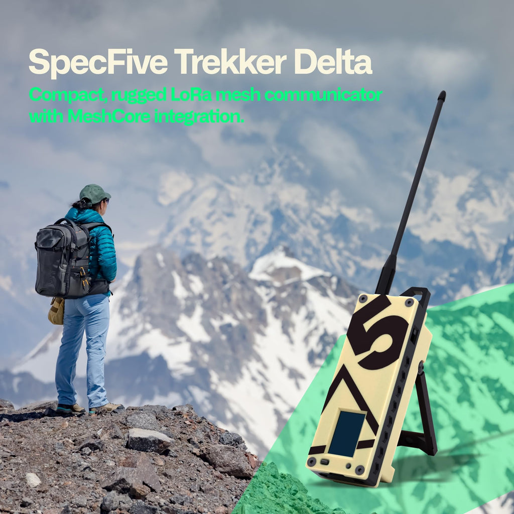 Trekker Delta Off-Grid LoRa GPS Radio, ATAK Meshtastic Communicator