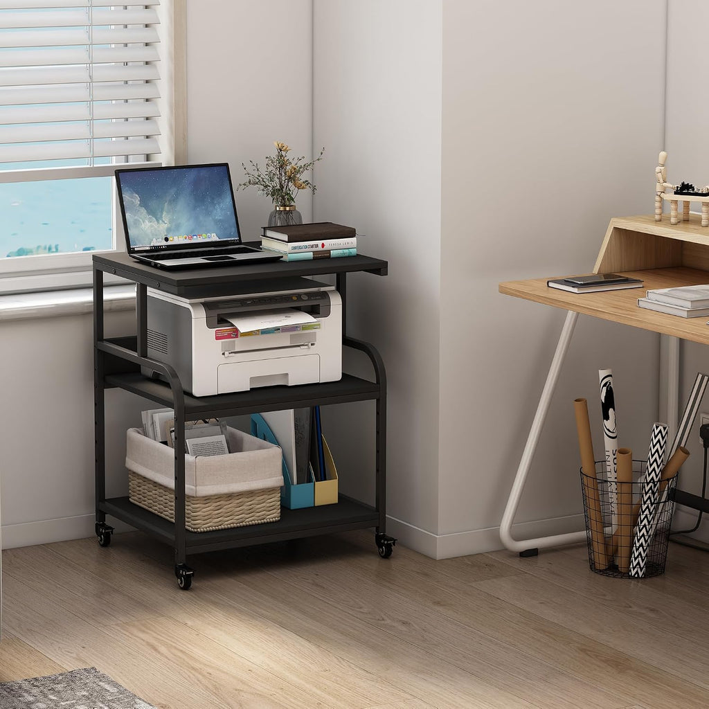Fannova 23.6"x18.9"x30" Large Printer Stand with Adjustable Storage Shelf