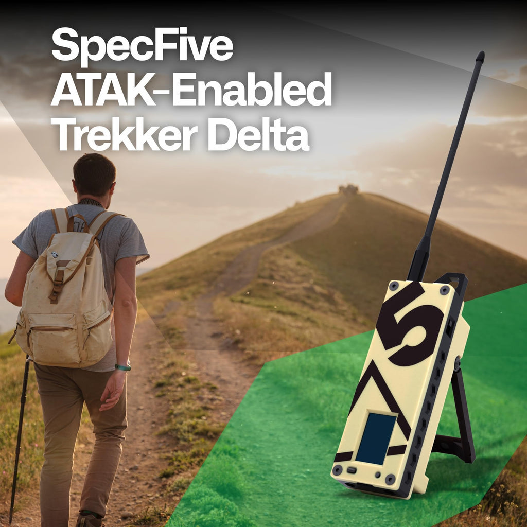 Trekker Delta Off-Grid LoRa GPS Radio, ATAK Meshtastic Communicator
