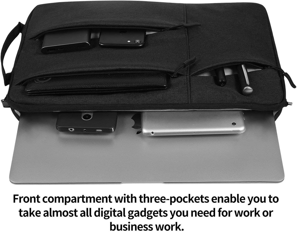 Graphics Drawing Tablet Carry Case with Artist Glove Compatible for Wacom Intuos Pro PTH660 Medium Case Huion H1060P, H950P, HS610, Xp-Pen Deco 01 V2, Ugee M708 and VEIKK A30 (Black)