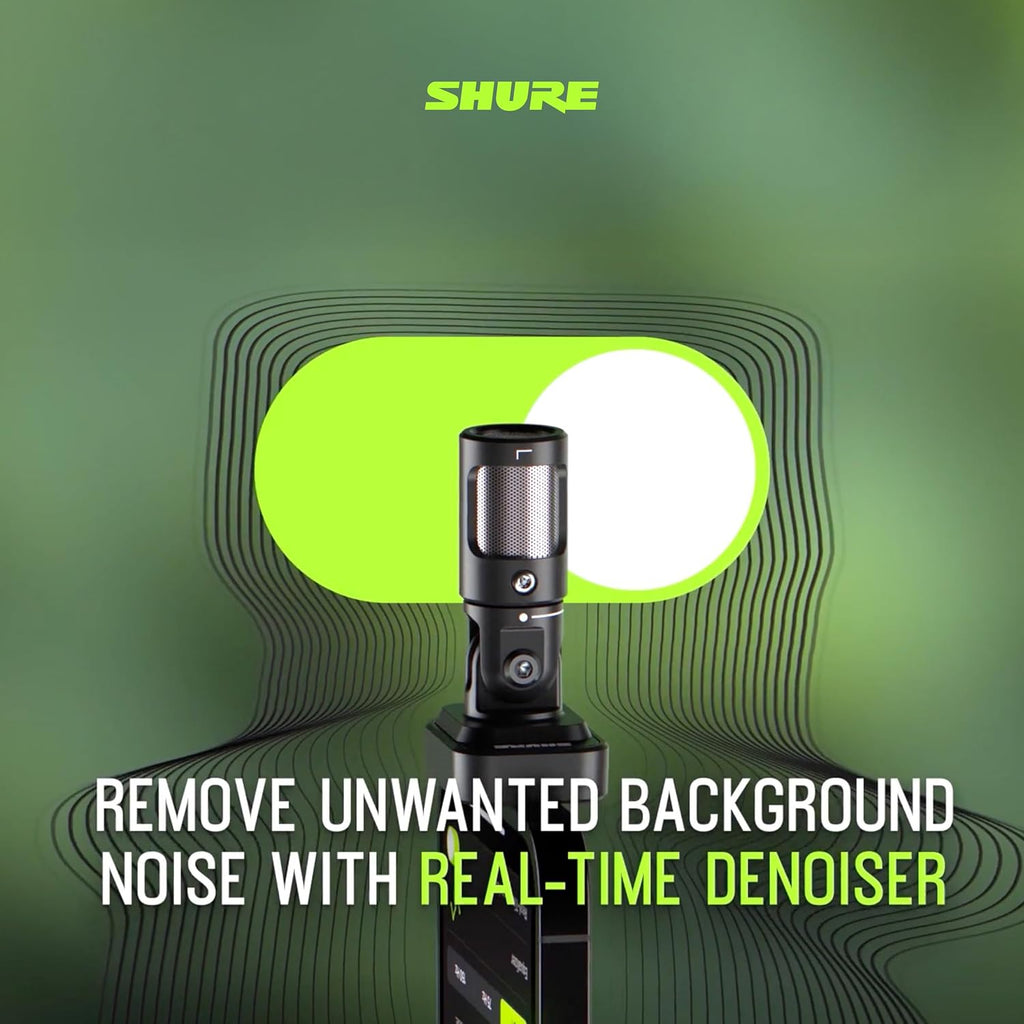 Shure MV88 USB-C Microphone for Mobile Recording - Black