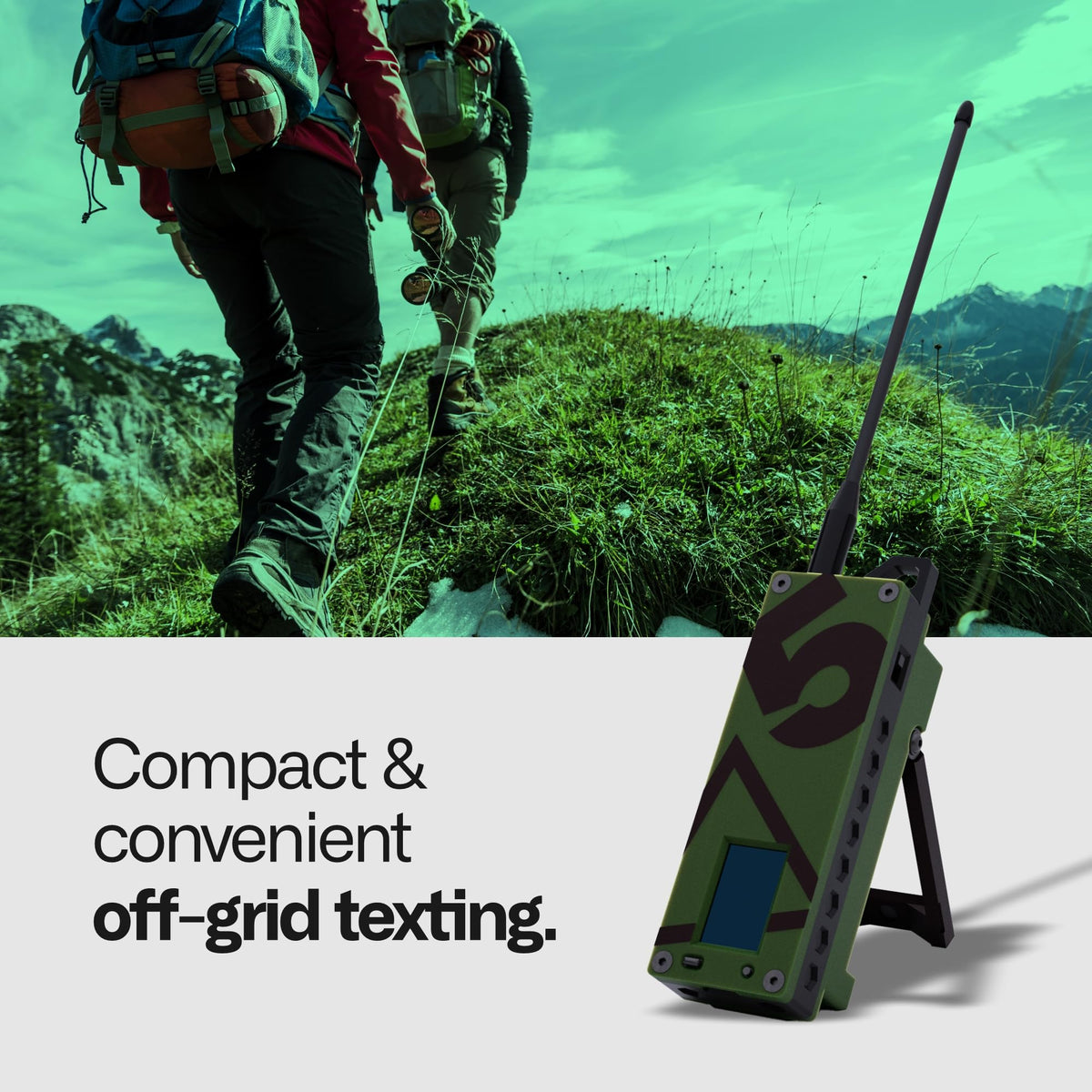 Trekker Delta Off-Grid LoRa GPS Radio, ATAK Meshtastic Communicator