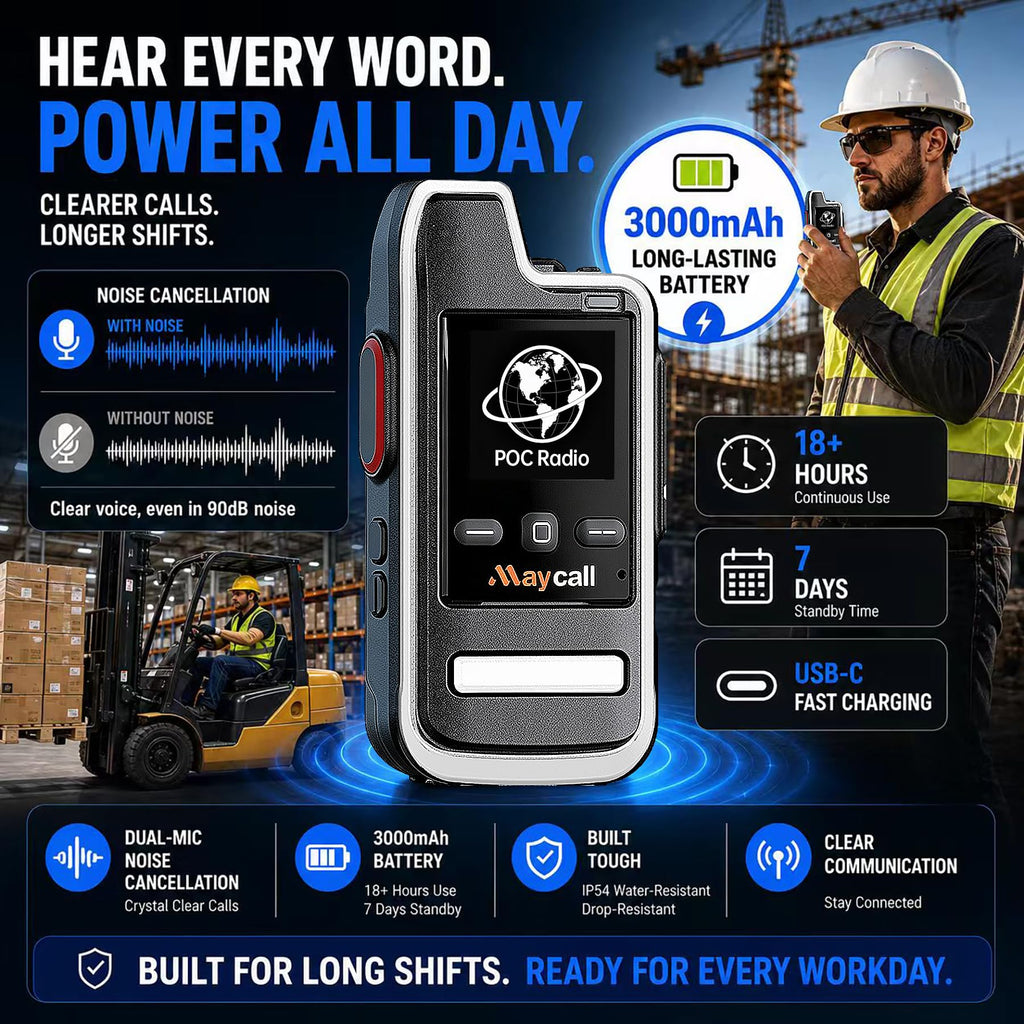Global Lifetime Free Rapid 4G LTE PoC Radio Walkie Talkies Unlimited Range