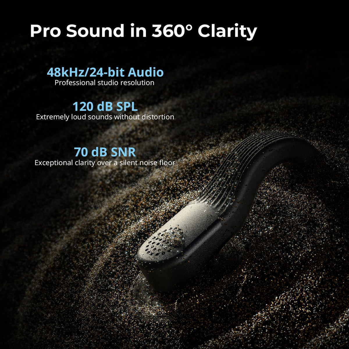 SmallRig S70 Wireless Mic (2 TX + 2 RX + Charging Case) - Black