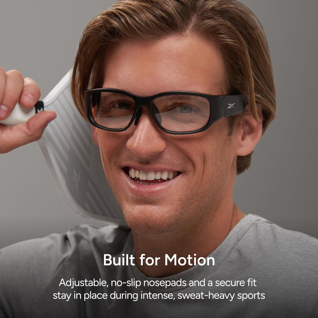 Reebok Flash Smart Audio Glasses, Iridescent Polarized, Powered by Lucyd