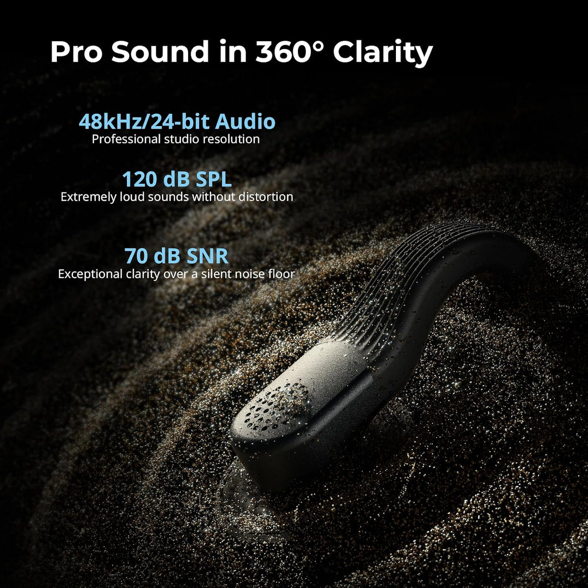 SmallRig S70 Wireless Mic (2 TX + 2 RX + Charging Case) - Black