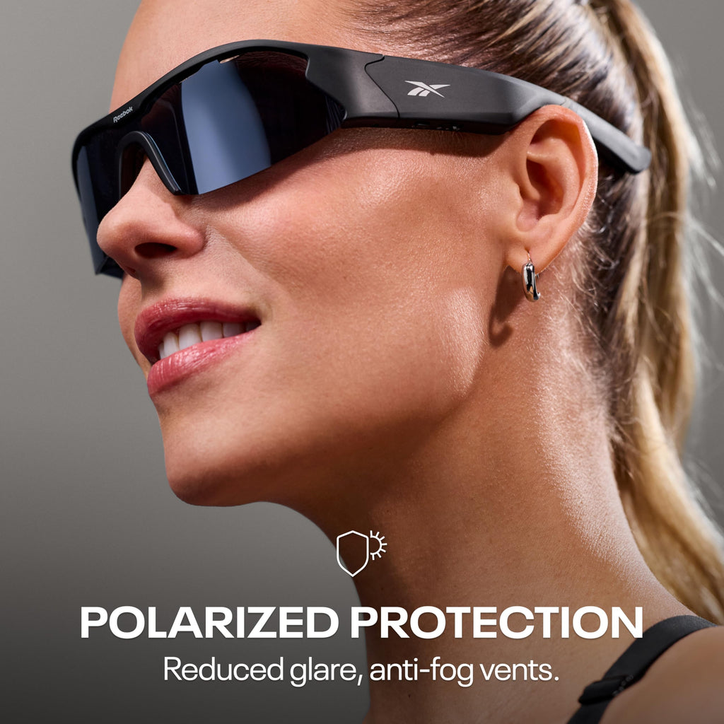 Reebok Flash Smart Audio Glasses, Iridescent Polarized, Powered by Lucyd