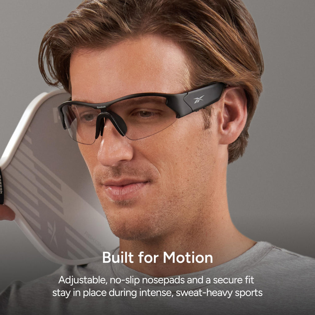 Reebok Flash Smart Audio Glasses, Iridescent Polarized, Powered by Lucyd