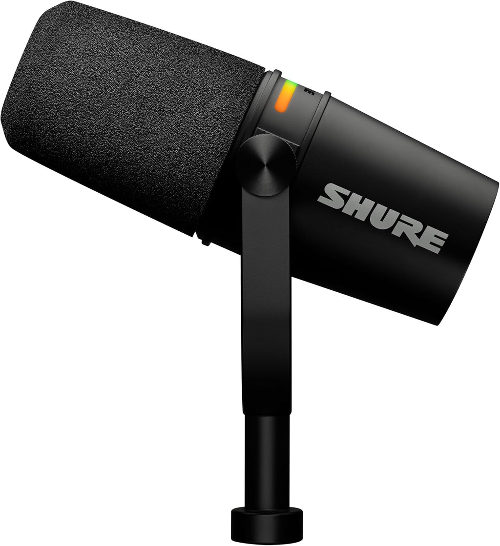 Shure MV7+ USB-C & XLR Podcast Dynamic Microphone - Black