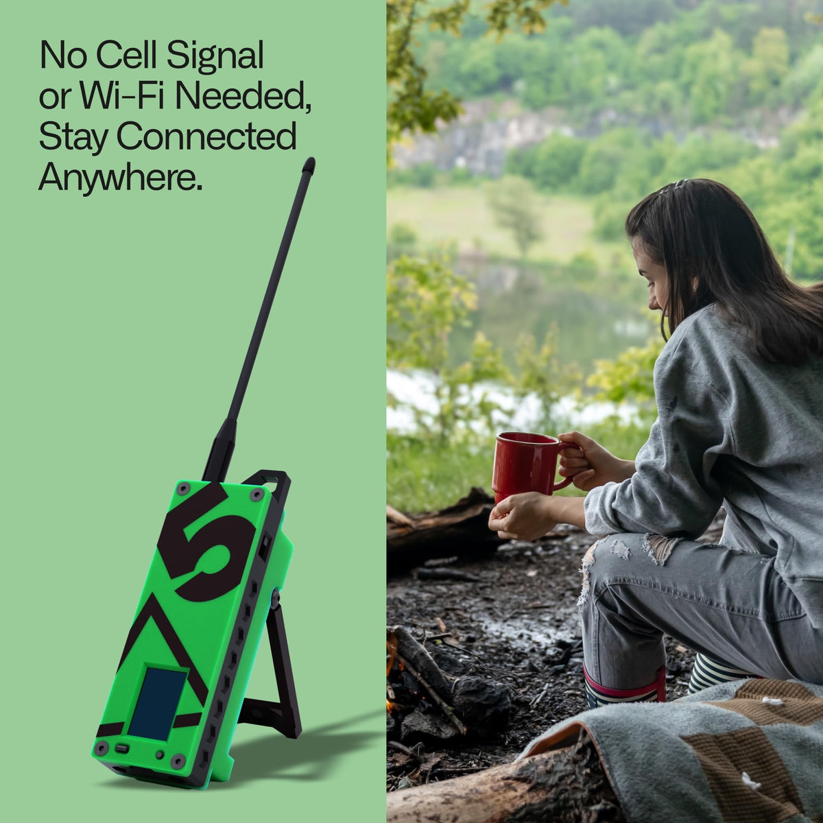Trekker Delta Off-Grid LoRa GPS Radio, ATAK Meshtastic Communicator
