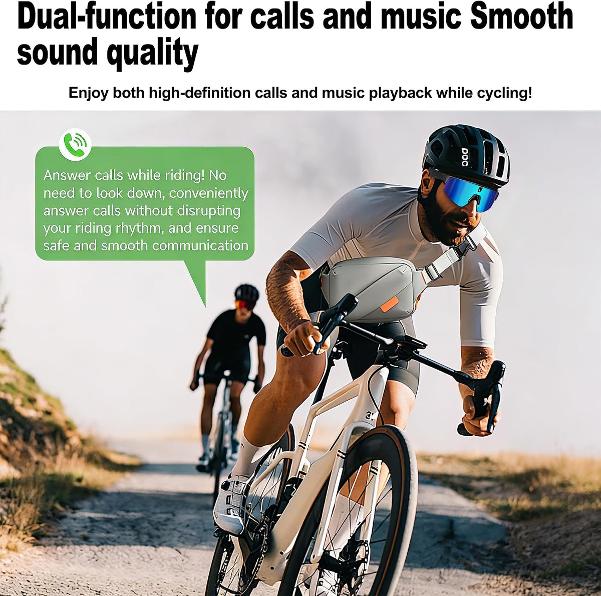 AI Smart Glasses with Camera,4K Video Recording Glasses, AI Voice Assistant,Real-Time Translation,Object Recognition,Bluetooth Sports Sunglasses,IP66 Waterproof for Cycling,Running & Hiking (Blue)
