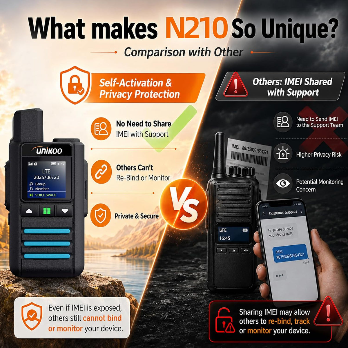 Global 4G LTE POC Walkie Talkies Unlimited Range Long Range Two Way Radio