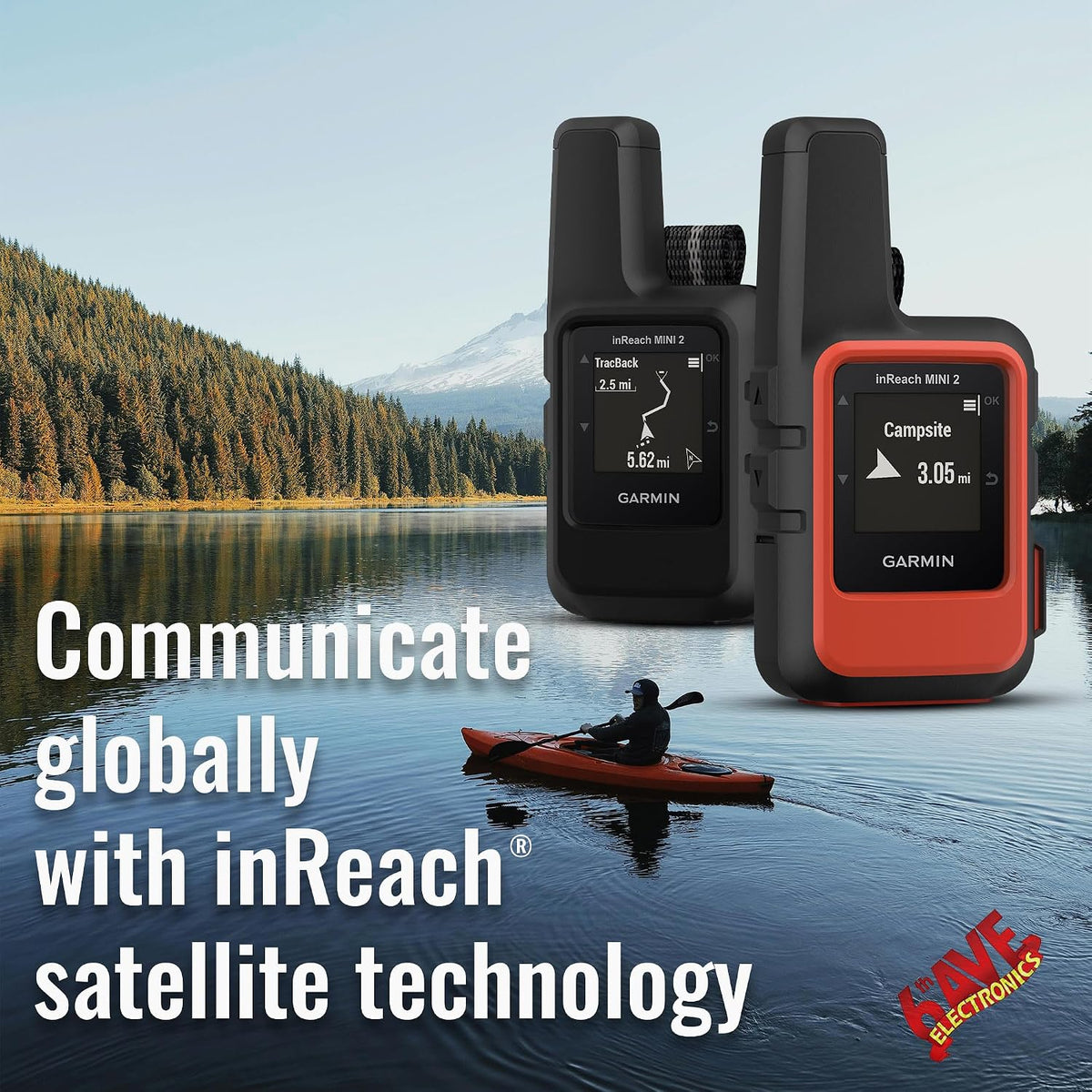 Garmin inReach Mini 2 Satellite Communicator with Accessories Bundle