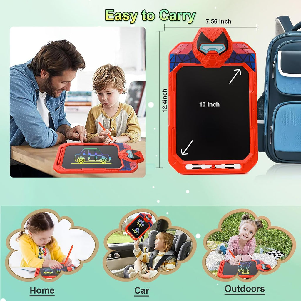 LCD Writing Tablet for Kid, Spider Design Drawing Pad, 10 Inch