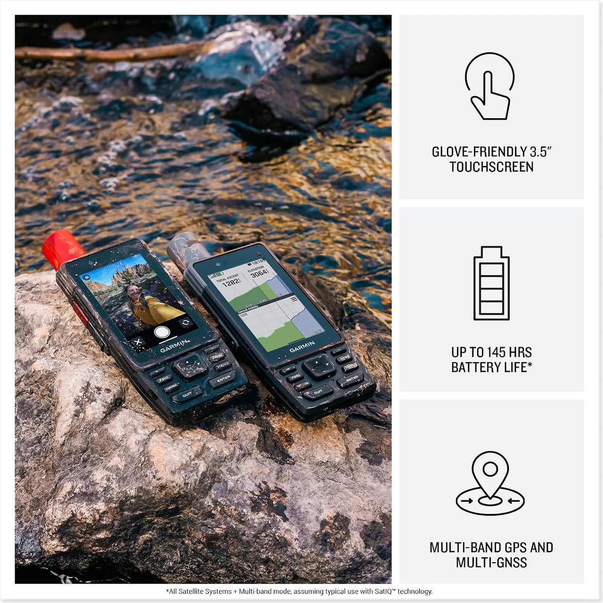 Garmin GPSMAPÂ® H1i Plus, GPS Handheld Navigator, inReachÂ® Plus Technology