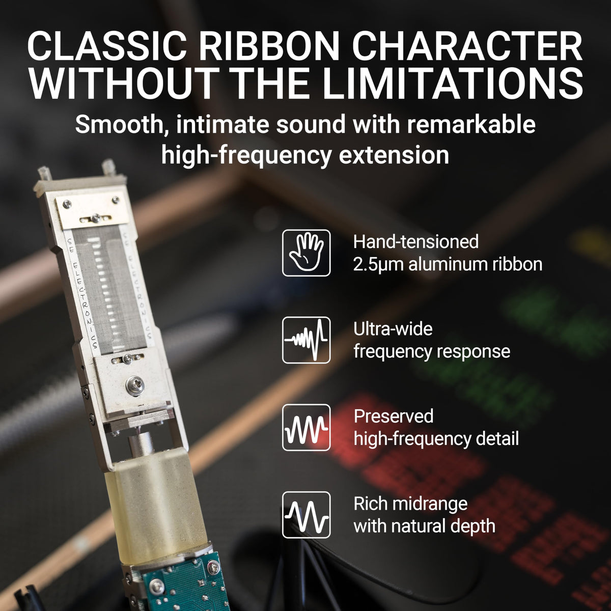 SE ELECTRONICS Rupert Neve RNT Multi-Pattern Tube Condenser Microphone for Vocals & Instruments - Professional Studio Recording Microphone with Custom Output Transformers & 1" True Condenser Capsule