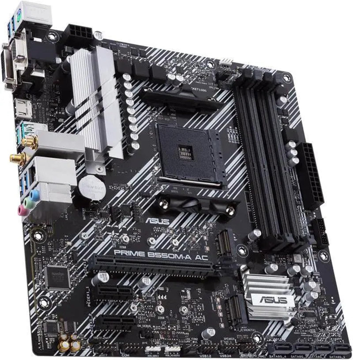 MICRO CENTER AMD 5500 Processor with ASUS TUF Gaming A520M Plus Motherboard