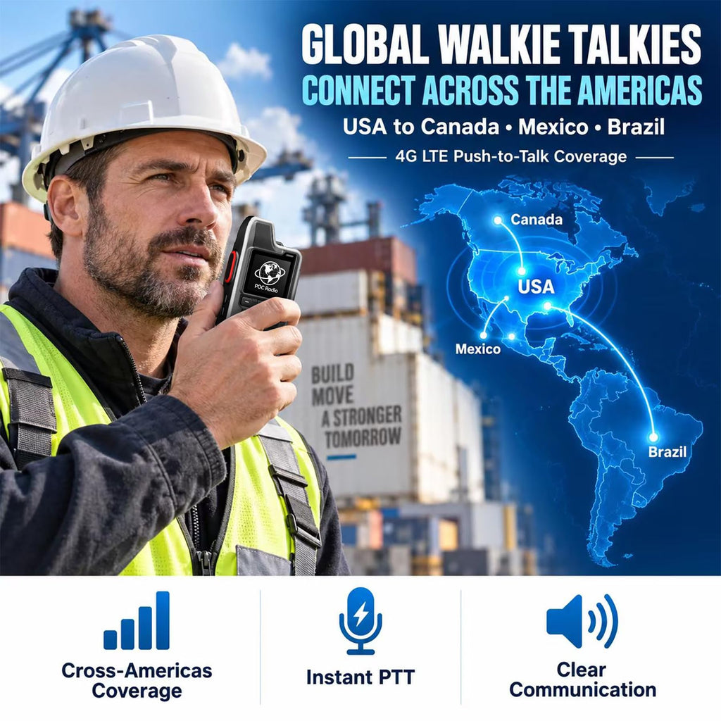Global Lifetime Free Rapid 4G LTE PoC Radio Walkie Talkies Unlimited Range