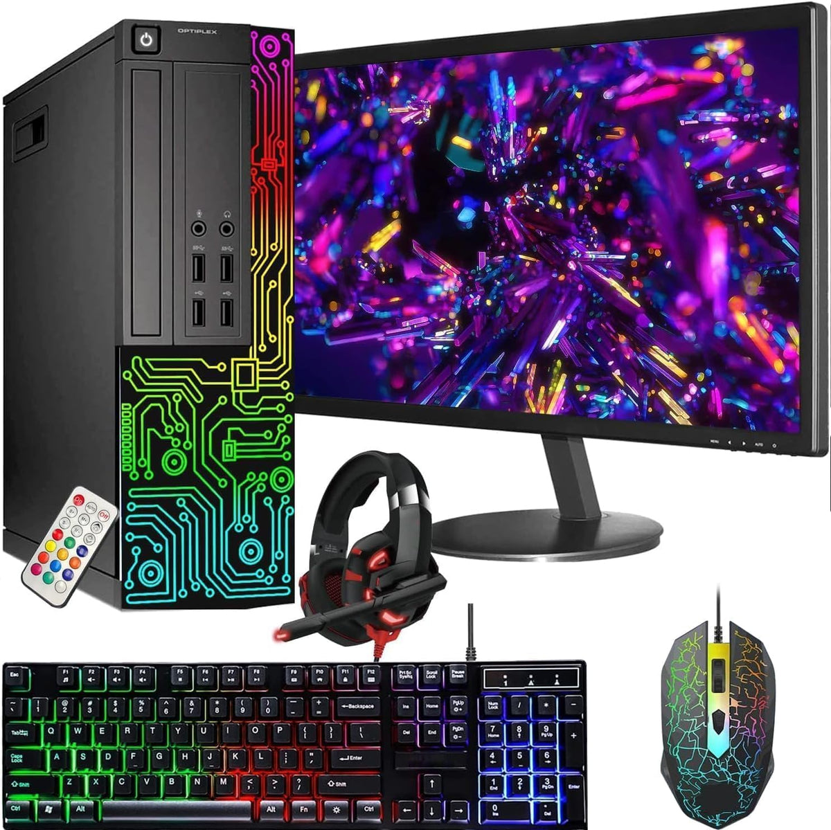 Dell OptiPlex PC,Core I7,24'' Monitor,16G RAM,512G SSD(Renewed)