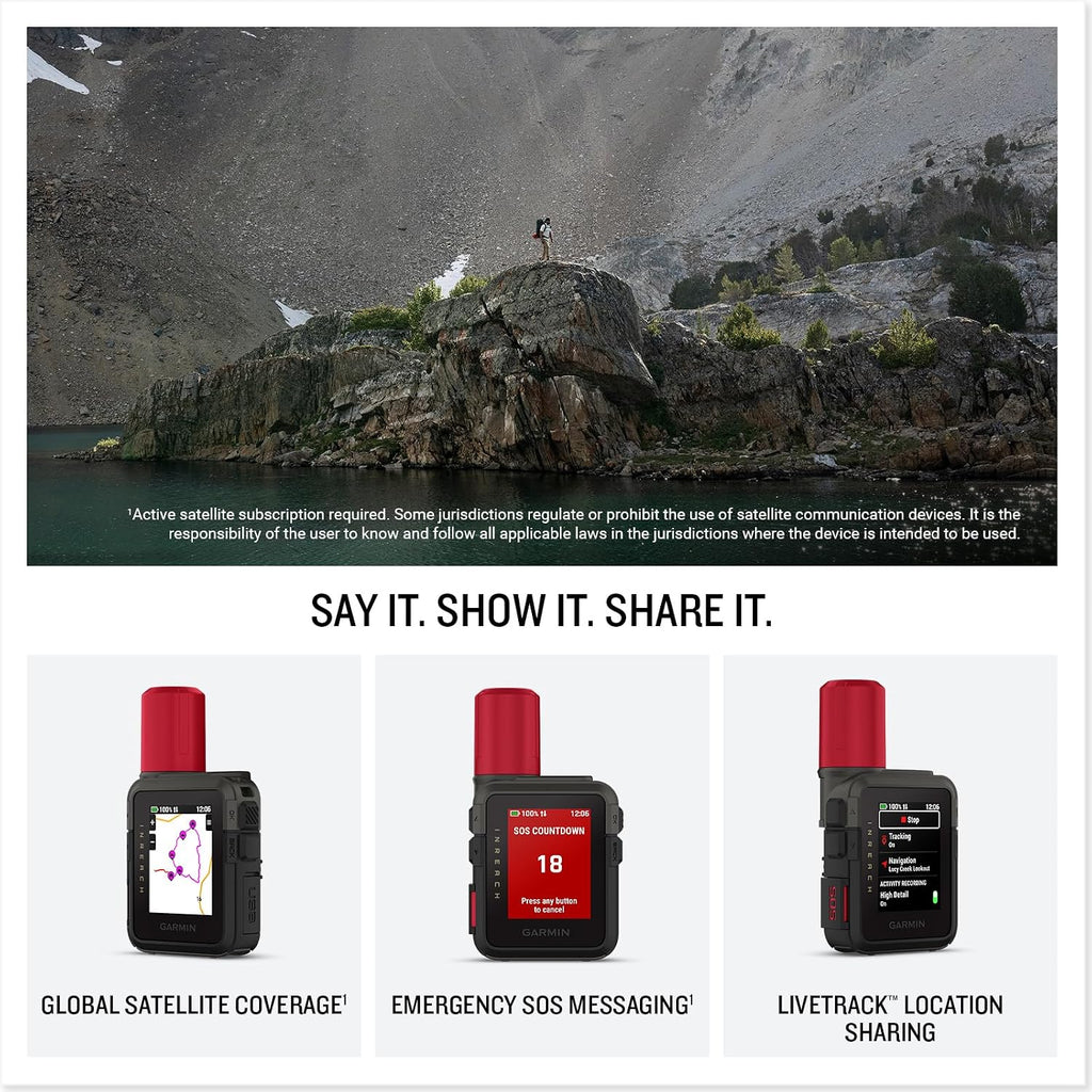 Garmin inReach Mini 3 Plus Satellite Communicator Interactive SOS Bundle