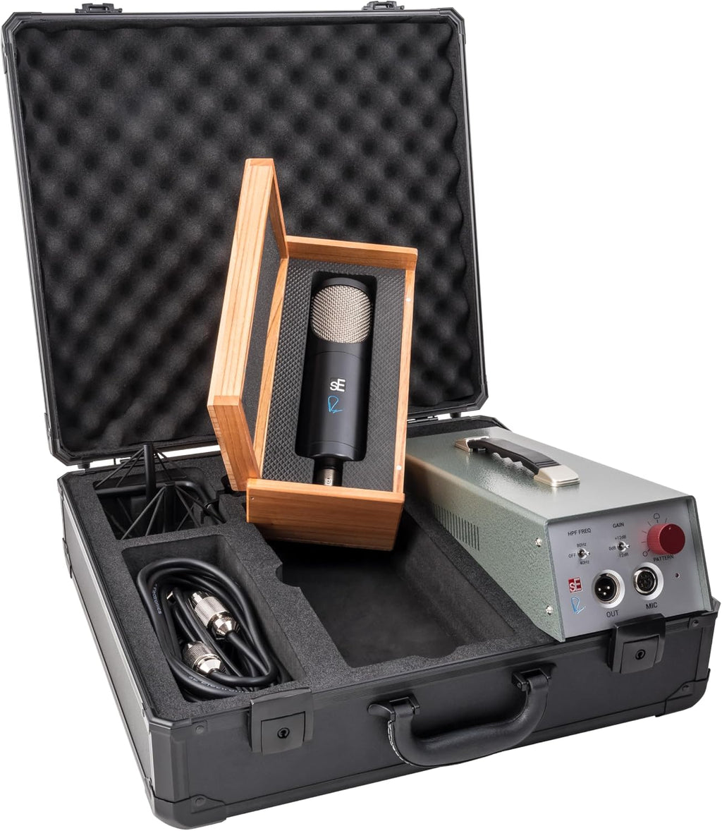 SE ELECTRONICS Rupert Neve RNT Multi-Pattern Tube Condenser Microphone for Vocals & Instruments - Professional Studio Recording Microphone with Custom Output Transformers & 1" True Condenser Capsule