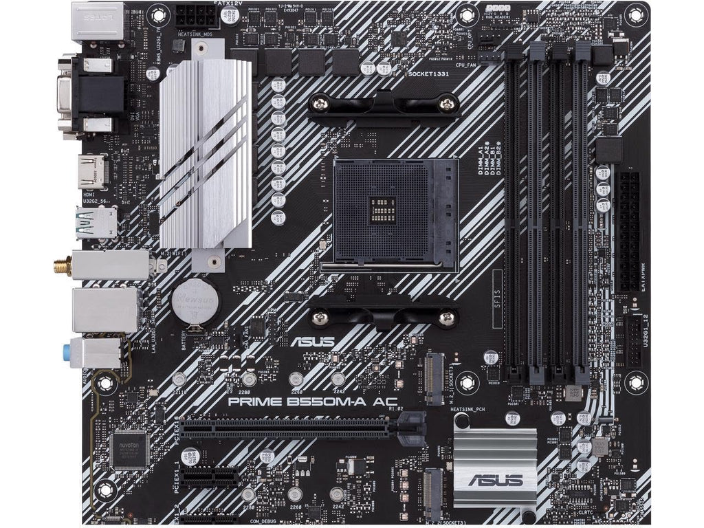 NEWEGG Motherboard CPU Memory Combo -B550M-A Motherboard Bundle with Ryzen 5 5500 6-Core 3.6GHz CPU and 16GB (2 x 8GB) 288-Pin PC RAM DDR4 3200 Desktop Memory