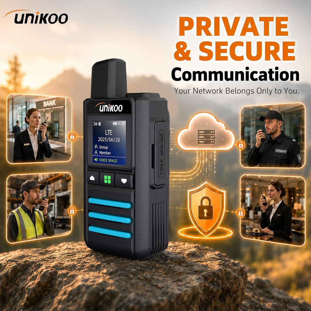 Global 4G LTE POC Walkie Talkies Unlimited Range Long Range Two Way Radio