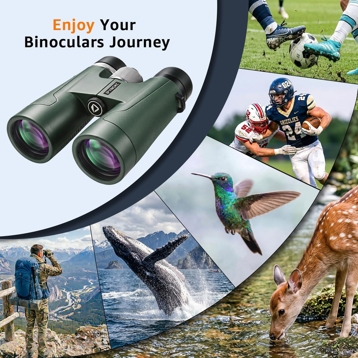 12x50 UHD Binoculars for Adults High Powered Waterproof