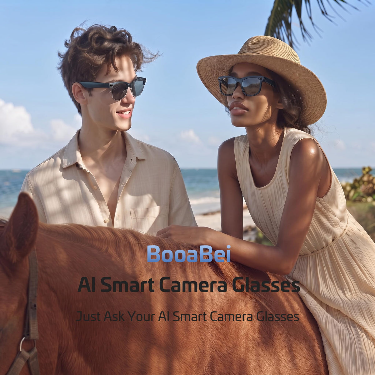 2026 AI Smart Glasses for Men Women,4K HD Video & Photo Capture,Real-Time Translation,Recording Glasses with AI Assistant,Open-Ear Audio,Object Recognition Glasses (Sunglasses Lens+Photochromic Lens)