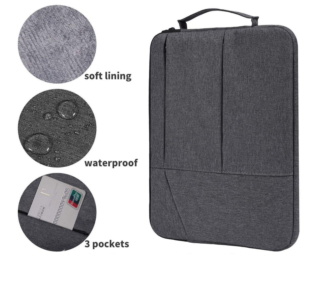 Graphics Drawing Tablet Carry Case with Artist Glove Compatible for Wacom Intuos Pro PTH660 Medium Case Huion H1060P, H950P, HS610, Xp-Pen Deco 01 V2, Ugee M708 and VEIKK A30 (Black)
