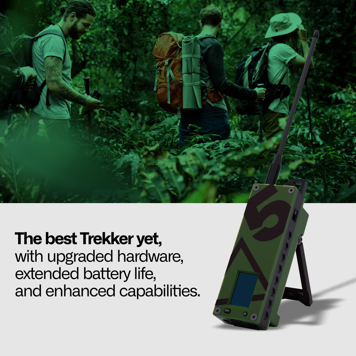 Trekker Delta Off-Grid LoRa GPS Radio, ATAK Meshtastic Communicator