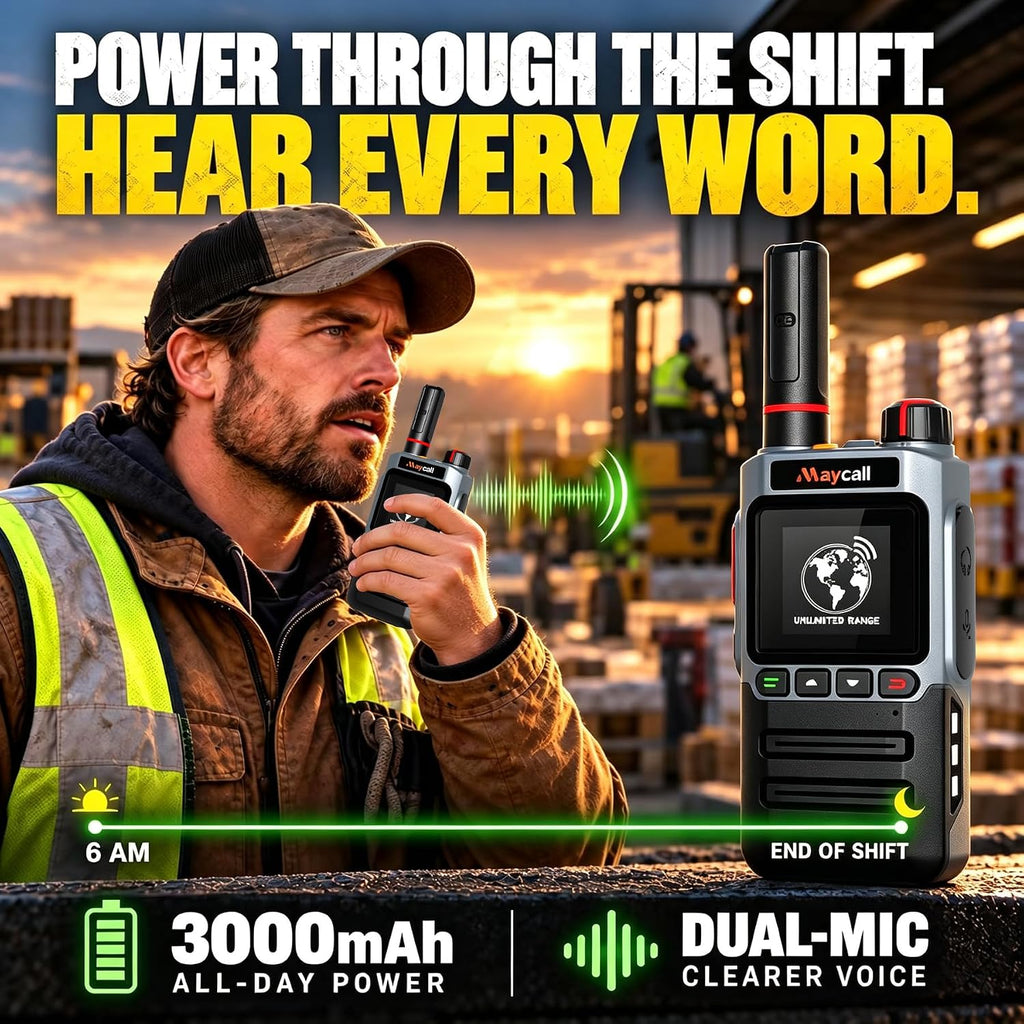 Global Lifetime Free Rapid 4G LTE PoC Radio Walkie Talkies Unlimited Range