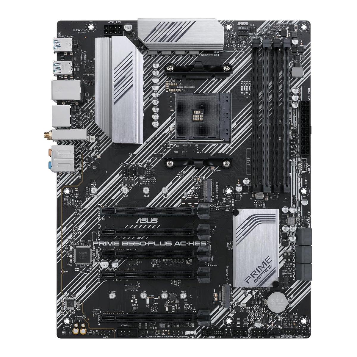 MICRO CENTER AMD 5500 Processor with ASUS TUF Gaming A520M Plus Motherboard