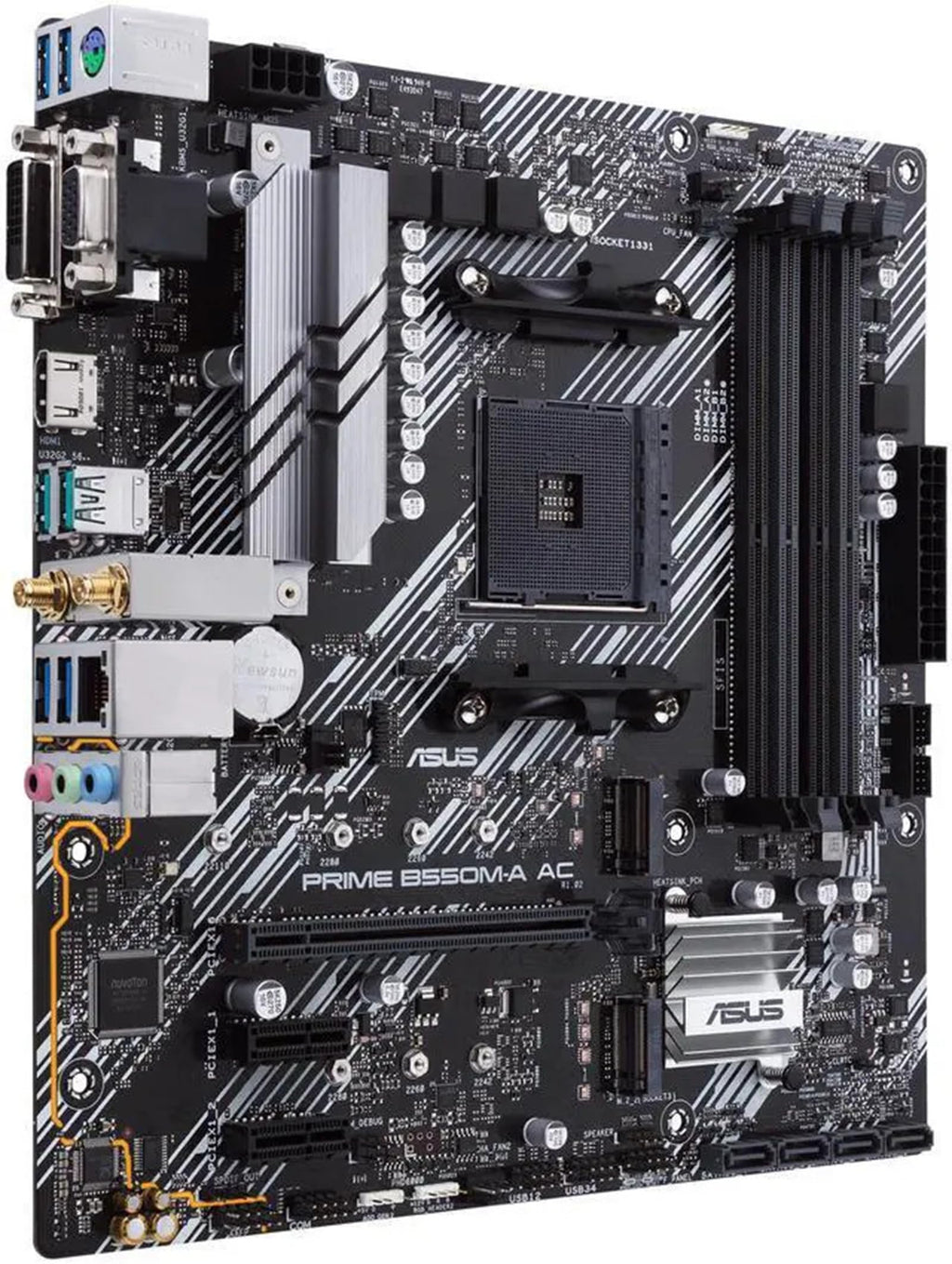MICRO CENTER AMD 5500 Processor with ASUS TUF Gaming A520M Plus Motherboard