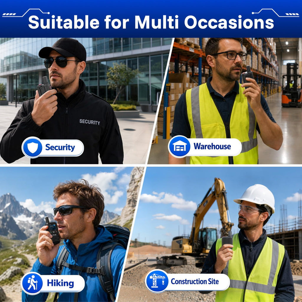 Lifetime Free Radios Walkie Talkies Long Range 4G LTE POC Two Way Radios