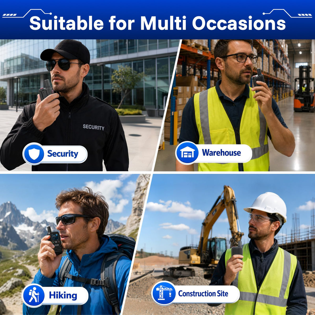 Lifetime Free Radios Walkie Talkies Long Range 4G LTE POC Two Way Radios